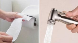 Nên dùng giấy vệ sinh hay vòi xịt? 90% người dùng không biết đáp án chính xác