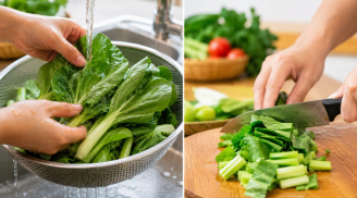 Nên thái rau trước hay rửa trước rồi mới thái? Nhiều người làm ngược khiến rau mất chất, tăng nguy cơ nhiễm bẩn