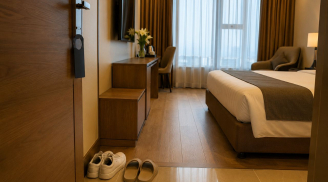 Vì sao người thông minh thường để giày ở gần cửa phòng khách sạn?