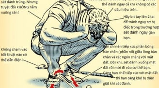 Những tư thế phòng chống sét ai cũng cần phải biết