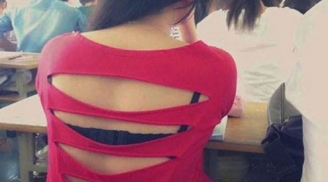 Ái ngại những nữ sinh mạnh bạo với thời trang hở hang đến trường