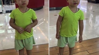 Bé trai tầm 2 tuổi bị lạc ở tràng tiền plaza: Bố cháu bé lên tiếng