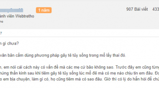 Gây tê tủy sống khi sinh mổ có “rùng mình” như chị em vẫn nghĩ?