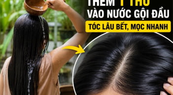 Thêm 1 thứ vào nước gội đầu, tóc lâu bết, mọc nhanh