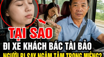 Tại sao đi xe khách bác tài bảo người bị say ngậm tăm trong miệng?