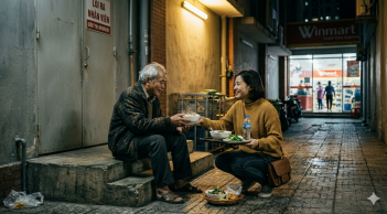 Có nhà, có lương hưu nhưng cụ ông 78 tuổi vẫn chọn ngủ trước siêu thị vì một nỗi ám ảnh