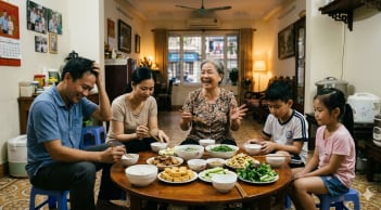 Mẹ chồng liên tục “xì hơi” trong bữa cơm, nàng dâu xử lý thế nào để không mất hòa khí?
