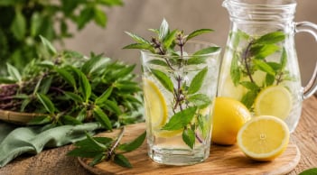 Cách giải độc gan bằng nước húng quế kết hợp chanh tươi, dùng sao cho đúng?