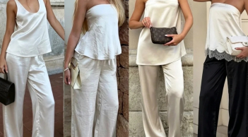 Áo satin trắng trở thành món đồ được yêu thích nhất mùa hè nhờ vẻ đẹp thanh lịch và sang trọng
