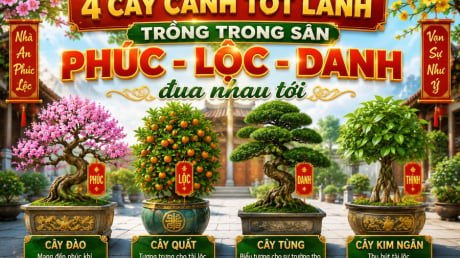 4 cây cảnh tốt lành trồng trong sân Phúc - Lộc - Danh đua nhau tới