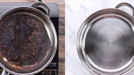 Đáy nồi đen xì, cháy khét: Không cần chà mạnh hay dùng hoá chất, đổ thứ này vào là sáng bóng như mới