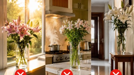 3 vị trí trong nhà nên tránh đặt bình hoa: Tưởng đẹp mắt nhưng dễ làm hoa nhanh tàn, ảnh hưởng không gian sống