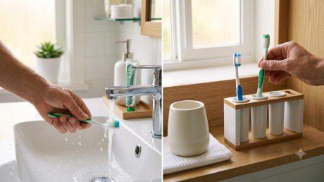 Nhiều người vẫn để bàn chải đánh răng sai chỗ mà không biết đang tạo điều kiện cho vi khuẩn sinh sôi