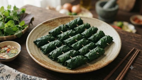 Cách làm chả lá lốt nhân tôm ngon