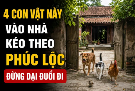 4 con vật này vào nhà kéo theo Phúc Lộc, đừng dại đuổi đi