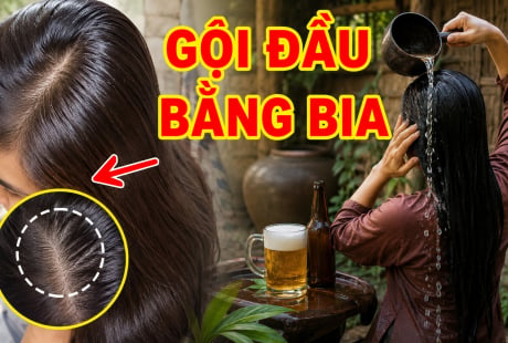 Mẹo dùng bia ủ tóc, kích thích tóc con mọc tua tủa, không bết dính