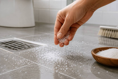 Rắc muối lên sàn nhà tắm, nhà vệ sinh: Mẹo hay nhiều người thích áp dụng
