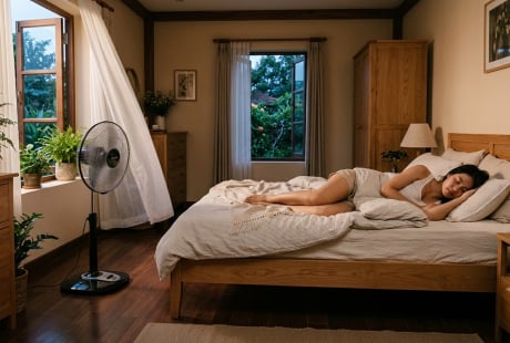 5 sai lầm khi bật quạt ngủ mùa hè nhiều người vẫn mắc: Không chỉ khô họng, Sh88bet đăng ký miễn phí còn dễ mệt mỏi