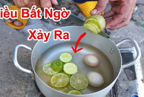 Lợi ích của việc thả vài lát chanh vào nồi luộc trứng