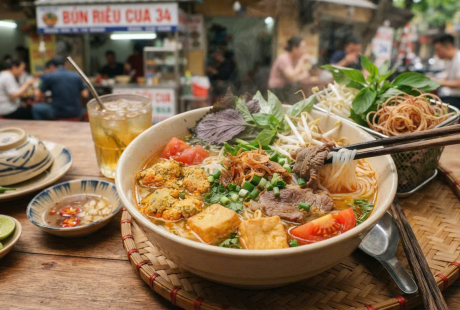 Cách nấu bún riêu cua ngon tại nhà
