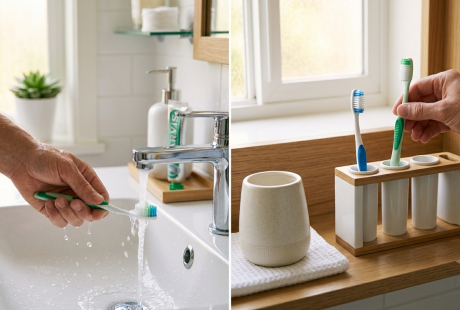 Nhiều người vẫn để bàn chải đánh răng sai chỗ mà không biết đang tạo điều kiện cho vi khuẩn sinh sôi