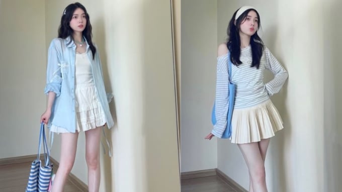 Mặc màu xanh dương mùa hè thế nào để vừa tươi tắn vừa thanh lịch?