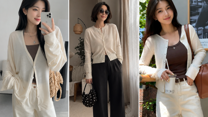 Cardigan mỏng – món đồ công sở được yêu thích nhờ sự thanh lịch và tính ứng dụng cao