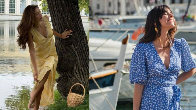 Váy tea dress và sandal – công thức mặc đẹp mùa hè giúp nàng vừa nữ tính vừa thoải mái