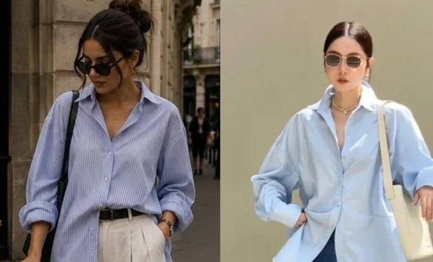 Áo sơ mi xanh nhạt: Món đồ tối giản giúp nâng tầm phong cách trong mùa hè